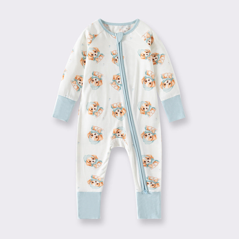 Long Sleeve Zipper Baby Jumpsuits