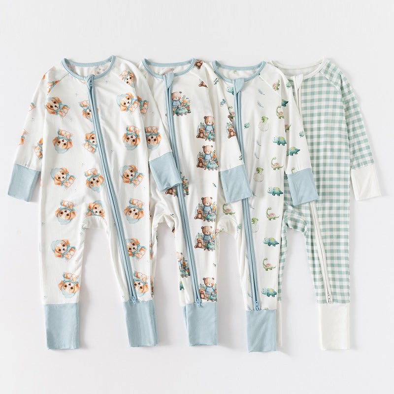 Long Sleeve Zipper Baby Jumpsuits